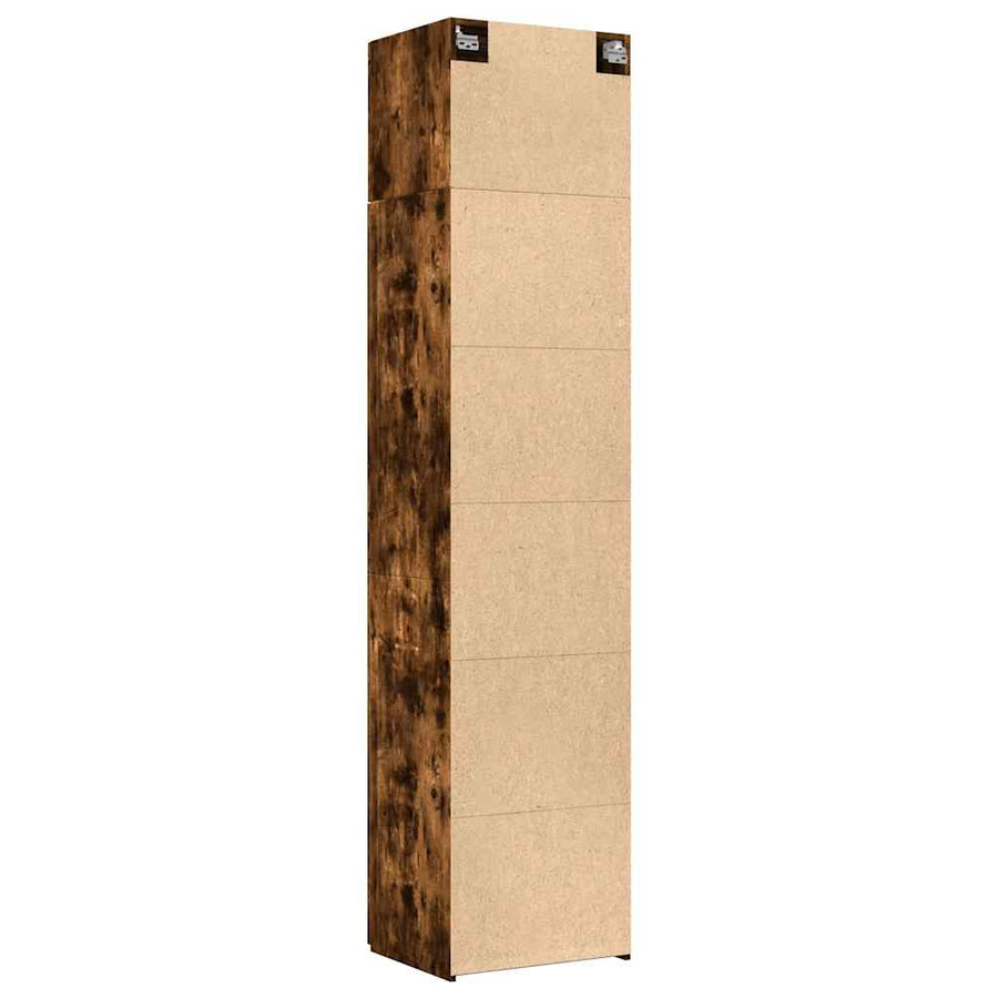 Opbergkast Smal 50X42,5X225 Cm Bewerkt Hout Kleur 1