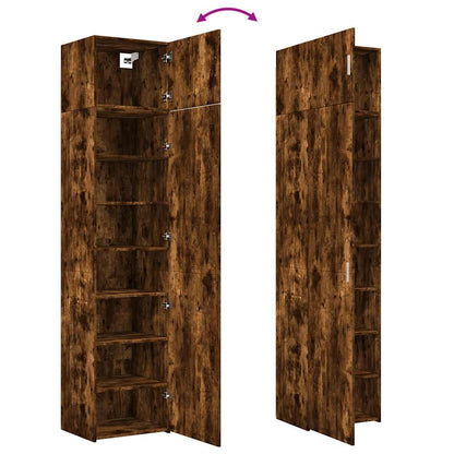 Opbergkast Smal 50X42,5X225 Cm Bewerkt Hout Kleur 1