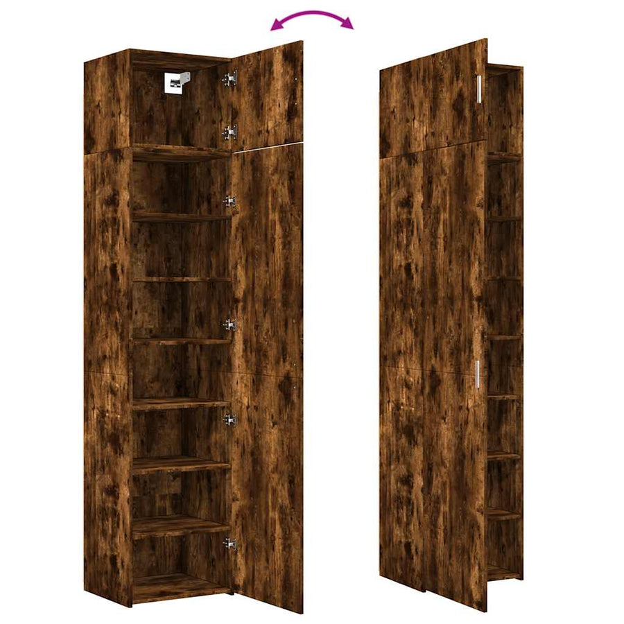 Opbergkast Smal 50X42,5X225 Cm Bewerkt Hout Kleur 1