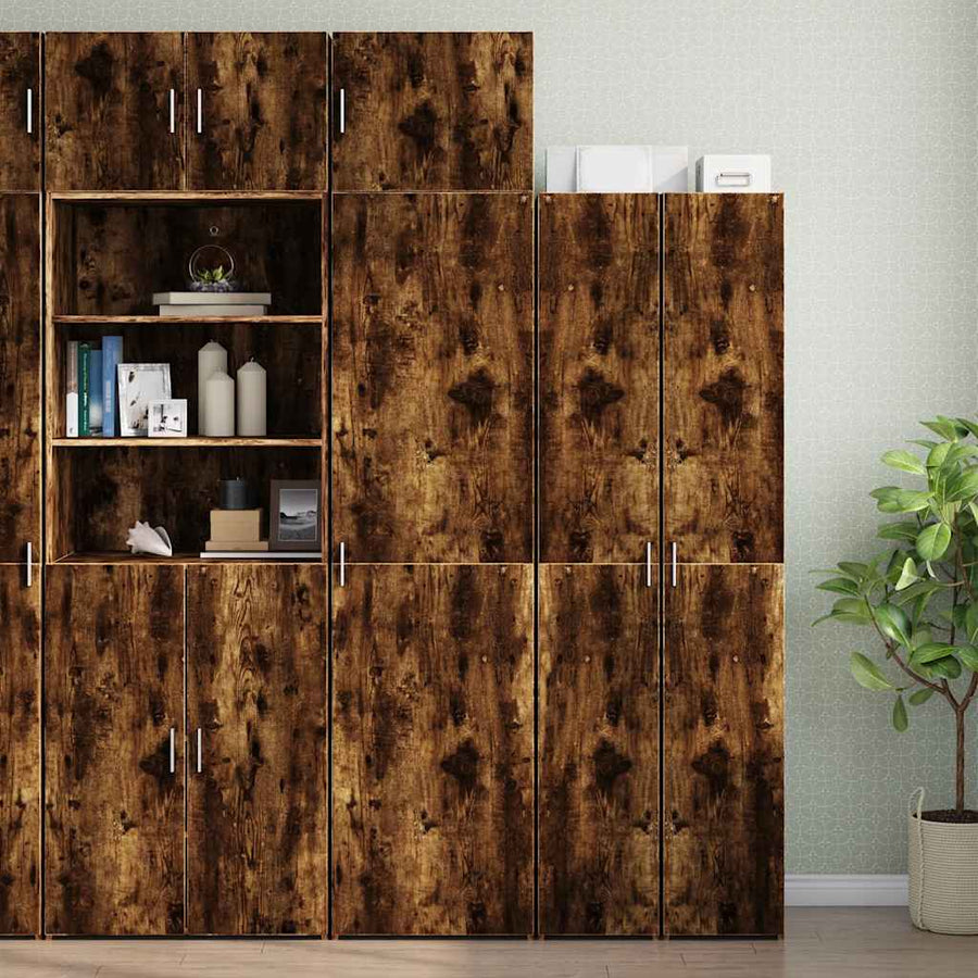 Opbergkast Smal 50X42,5X225 Cm Bewerkt Hout Kleur 1