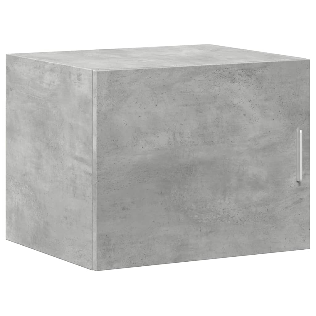 Opbergkast smal 50x42,5x225 cm bewerkt hout betongrijs