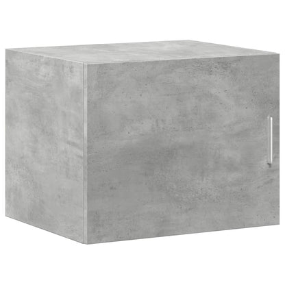 Opbergkast smal 50x42,5x225 cm bewerkt hout betongrijs