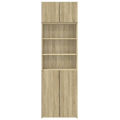 Opbergkast 70X42,5X225 Cm Bewerkt Hout Kleurig Sonoma eiken
