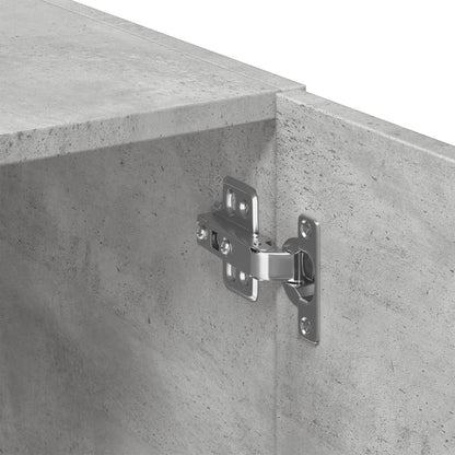 Opbergkast 70x42,5x225 cm bewerkt hout betongrijs