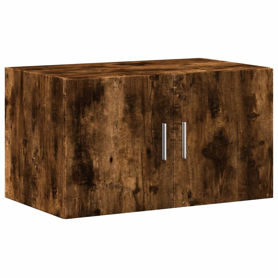 Opbergkast 70X42,5X225 Cm Bewerkt Hout Kleur Gerookt eiken