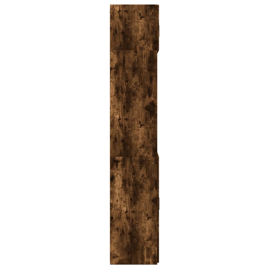 Opbergkast 70X42,5X225 Cm Bewerkt Hout Kleur Gerookt eiken