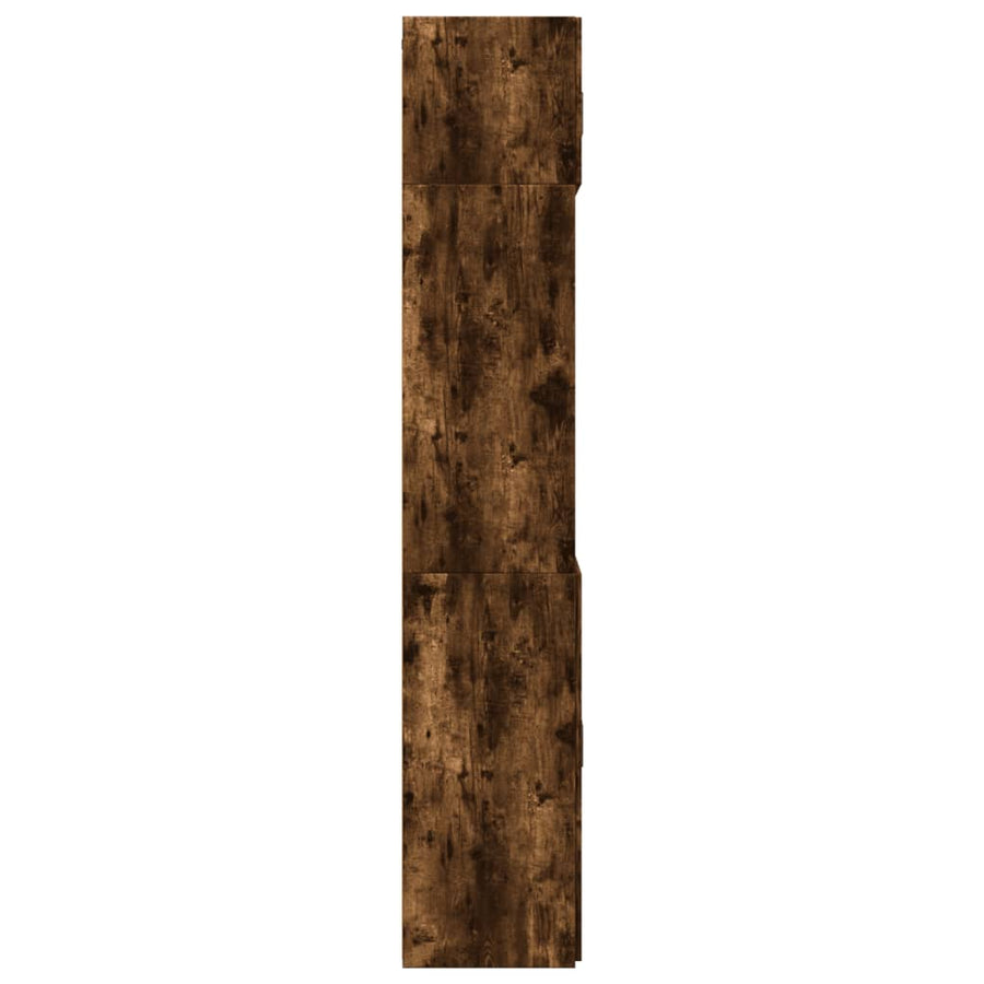 Opbergkast 70X42,5X225 Cm Bewerkt Hout Kleur Gerookt eiken