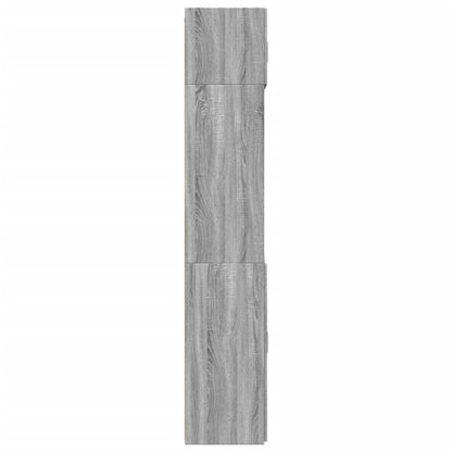 Opbergkast 70x42,5x225 cm bewerkt hout grijs sonoma eikenkleur