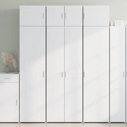 Storage cabinet 70x42.5x225 cm engineered wood white