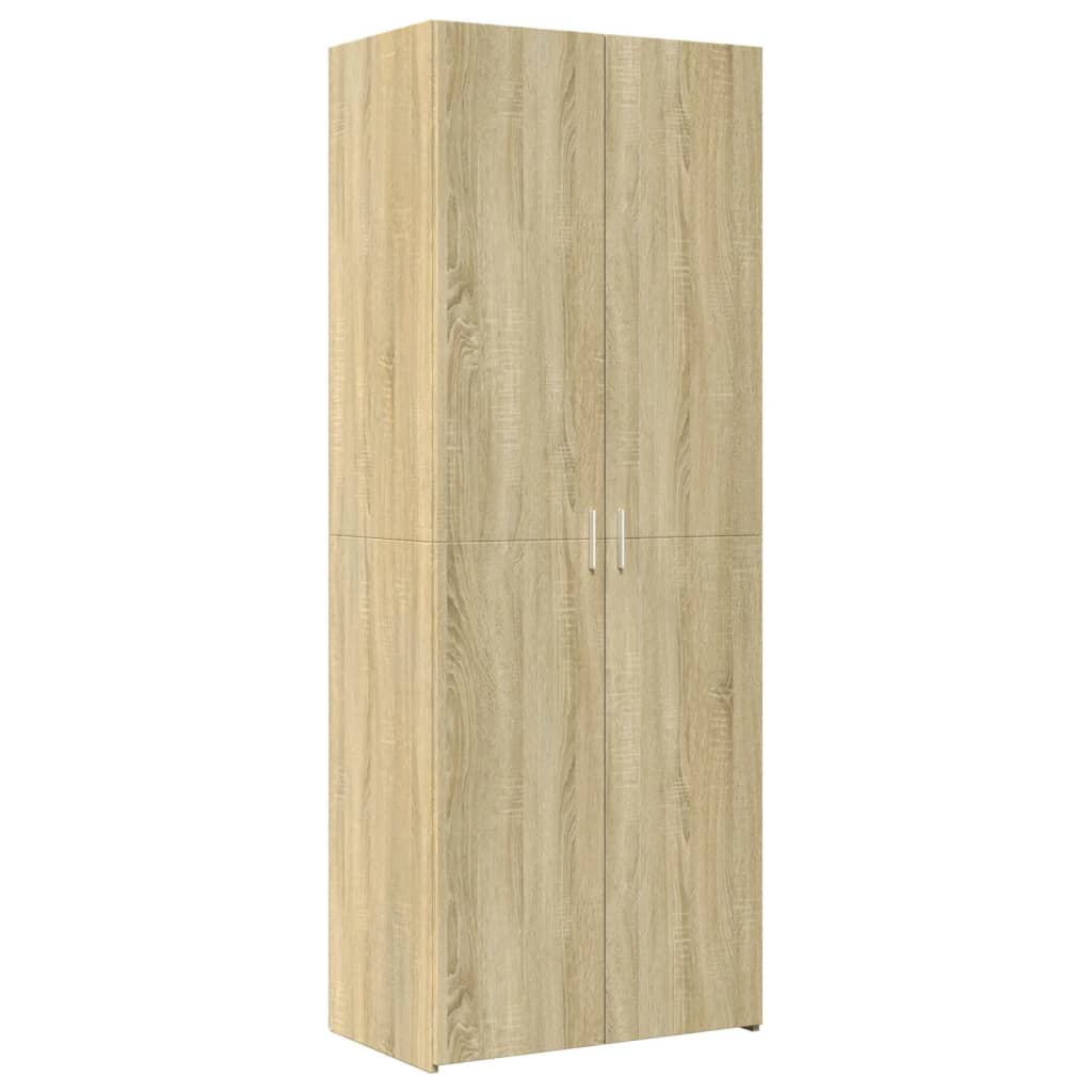 Opbergkast 70x42,5x225 cm bewerkt hout sonoma eikenkleurig