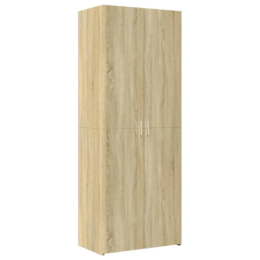 Opbergkast 70x42,5x225 cm bewerkt hout sonoma eikenkleurig