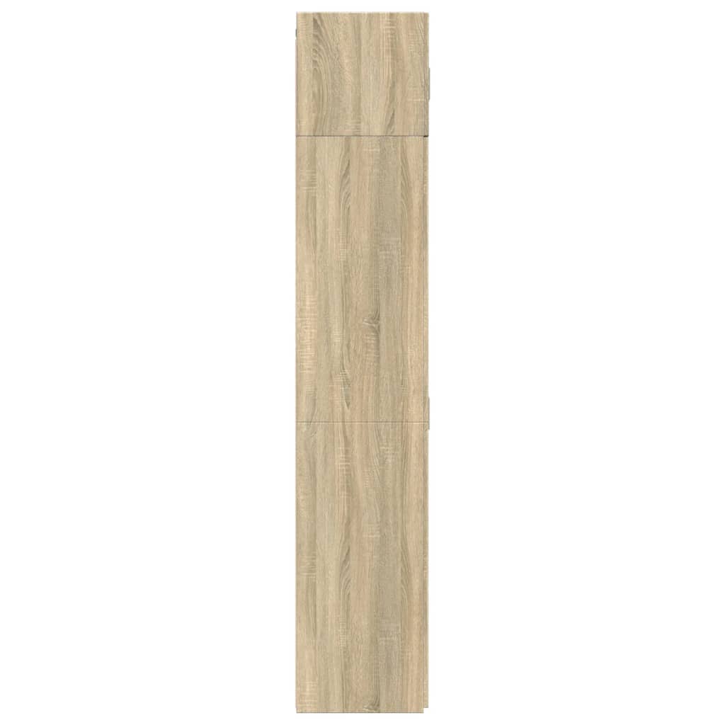 Opbergkast 70x42,5x225 cm bewerkt hout sonoma eikenkleurig