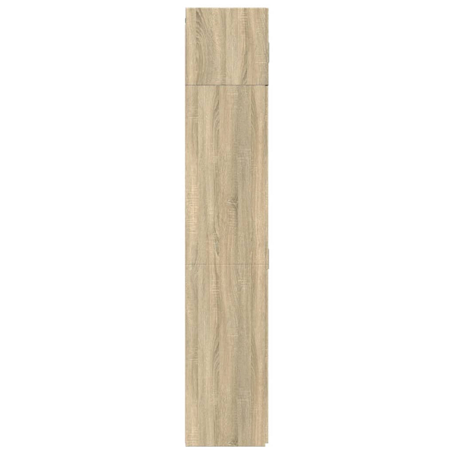 Opbergkast 70x42,5x225 cm bewerkt hout sonoma eikenkleurig