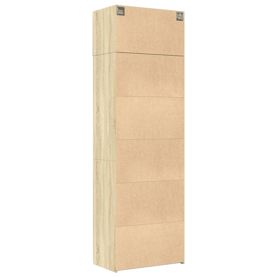 Opbergkast 70x42,5x225 cm bewerkt hout sonoma eikenkleurig