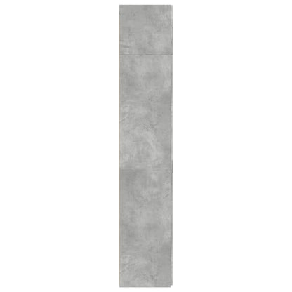 Opbergkast 70x42,5x225 cm bewerkt hout betongrijs