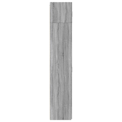 Opbergkast 70x42,5x225 cm bewerkt hout grijs sonoma eikenkleur