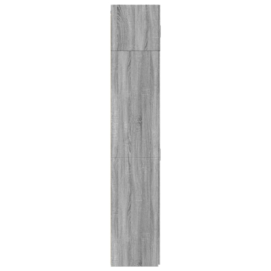 Opbergkast 70x42,5x225 cm bewerkt hout grijs sonoma eikenkleur