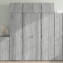 Opbergkast 70x42,5x225 cm bewerkt hout grijs sonoma eikenkleur