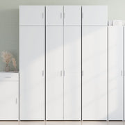 Storage cabinet 70x42.5x225 cm engineered wood white
