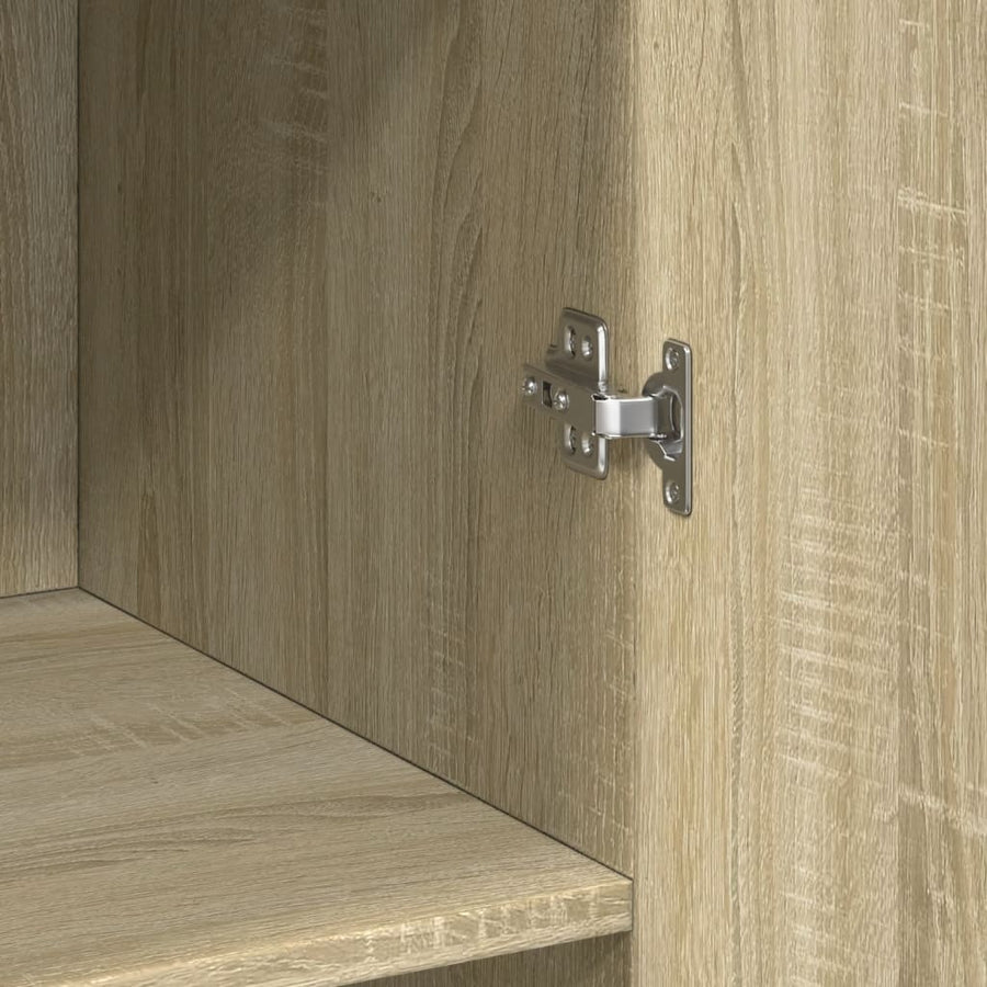 Opbergkast 70x42,5x225 cm bewerkt hout sonoma eikenkleurig