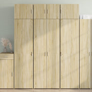 Storage cabinet 70x42.5x225 cm engineered wood Sonoma oak-coloured