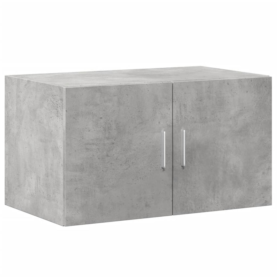 Opbergkast 70x42,5x225 cm bewerkt hout betongrijs