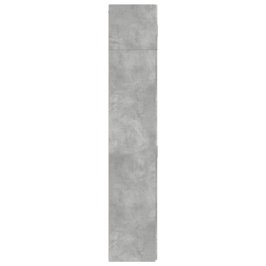 Opbergkast 70x42,5x225 cm bewerkt hout betongrijs