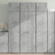 Storage cabinet 70x42.5x225 cm engineered wood concrete gray