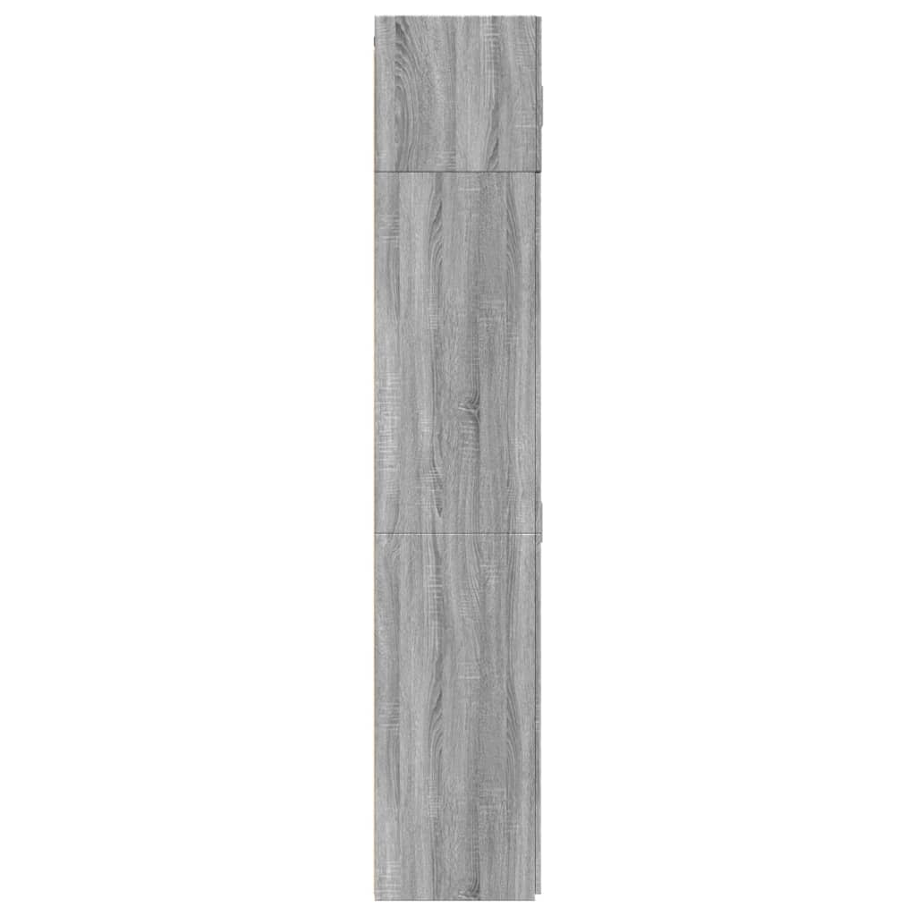 Opbergkast 70x42,5x225 cm bewerkt hout grijs sonoma eikenkleur