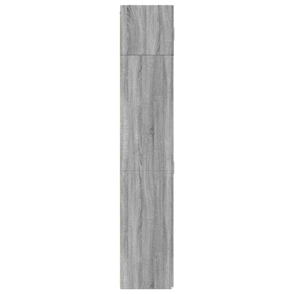 Opbergkast 70x42,5x225 cm bewerkt hout grijs sonoma eikenkleur