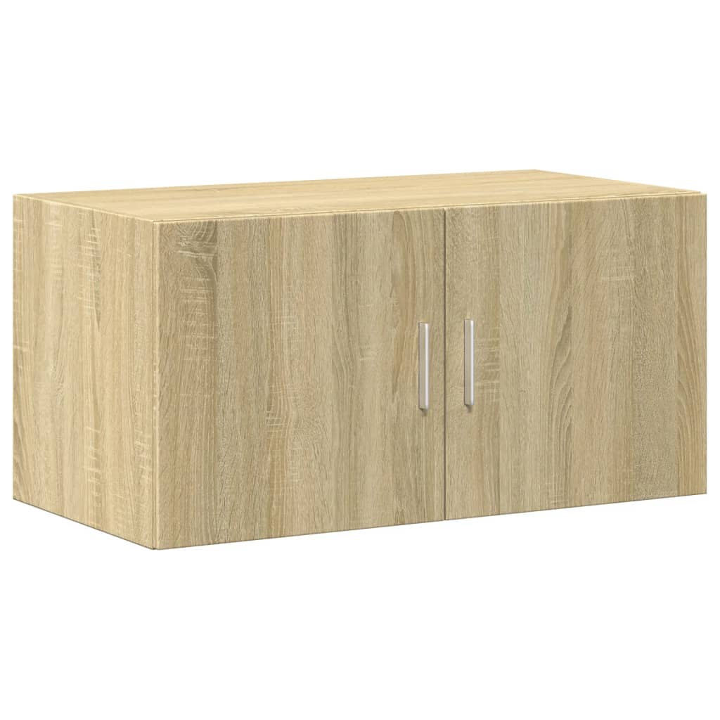 Opbergkast 80x42,5x225 cm bewerkt hout sonoma eikenkleurig