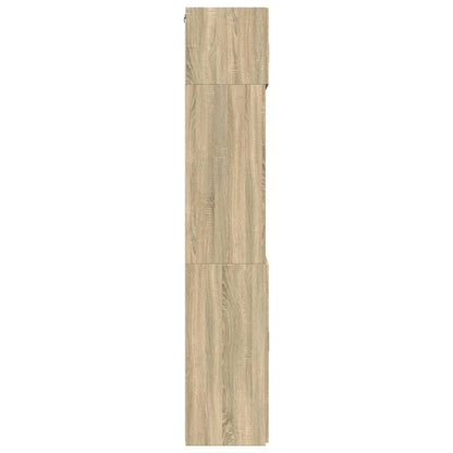 Opbergkast 80x42,5x225 cm bewerkt hout sonoma eikenkleurig