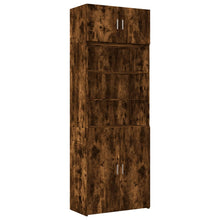 Opbergkast 80X42,5X225 Cm Bewerkt Hout Kleur 1 80 x 42.5 x 225 cm Gerookt eiken