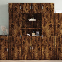 Opbergkast 80X42,5X225 Cm Bewerkt Hout Kleur 1 80 x 42.5 x 225 cm Gerookt eiken