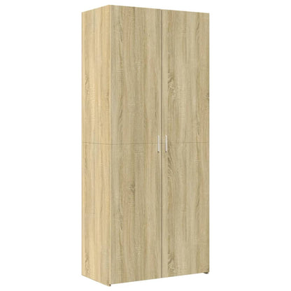 Opbergkast 80x42,5x225 cm bewerkt hout sonoma eikenkleurig