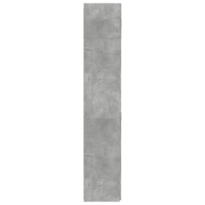 Opbergkast 80X42,5X225 Cm Bewerkt Hout Betongrijs