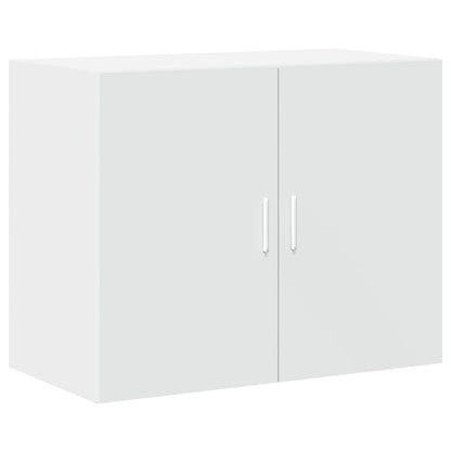 Hoge kast 80x42,5x249 cm bewerkt hout wit