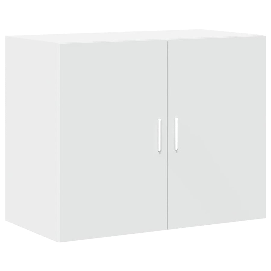Hoge kast 80x42,5x249 cm bewerkt hout wit