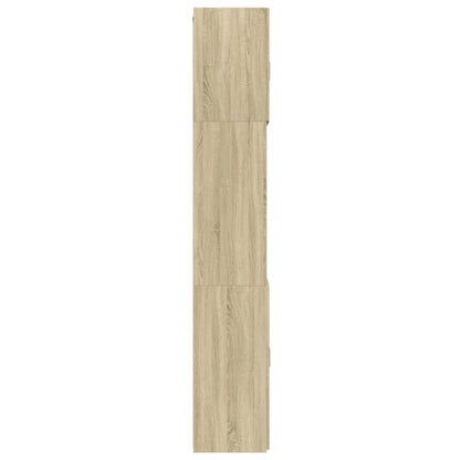 Hoge kast 80x42,5x249 cm bewerkt hout sonoma eikenkleurig
