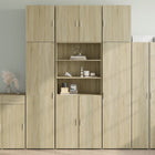 Tall cabinet 80x42.5x249 cm treated wood Sonoma oak color