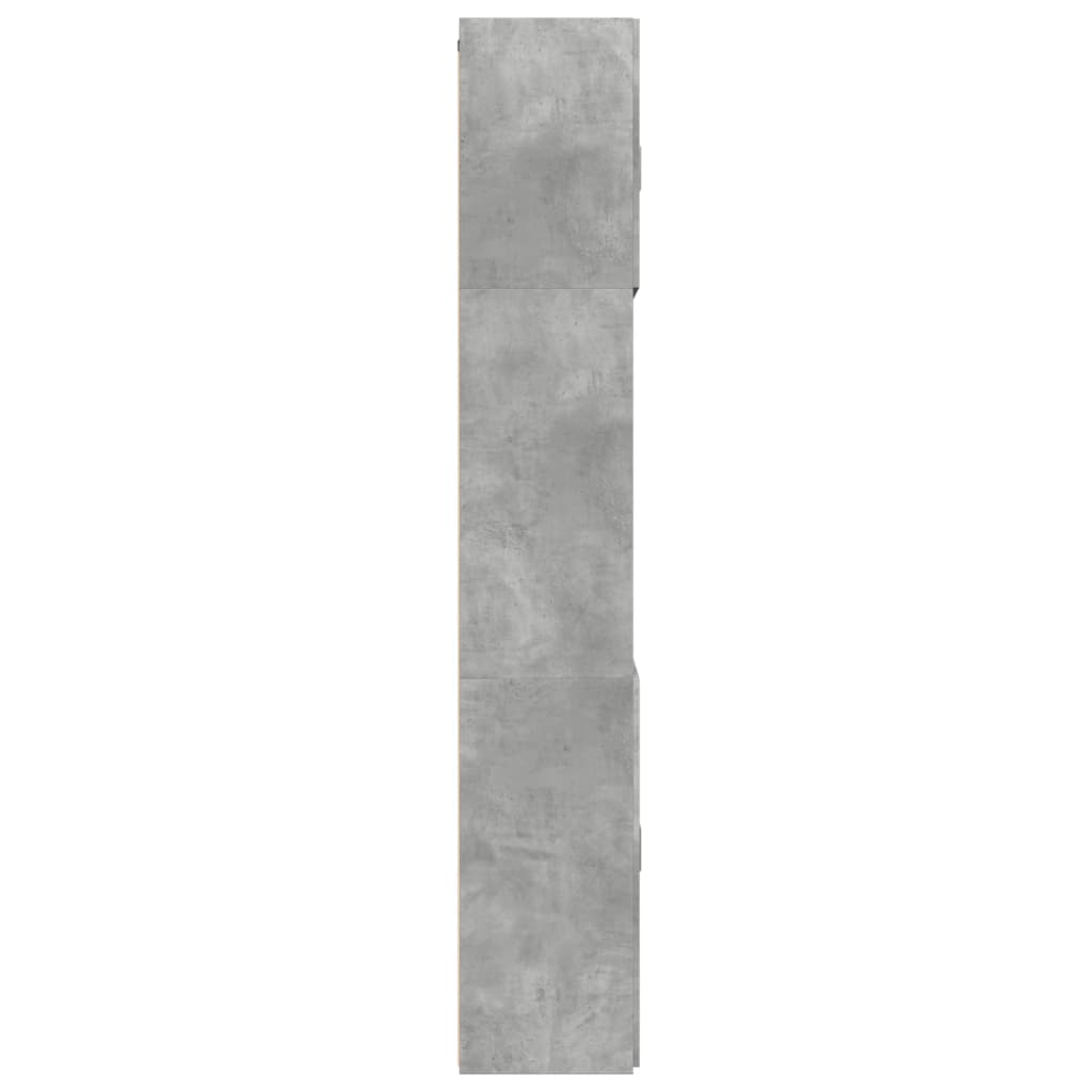 Hoge Kast 80X42,5X249 Cm Bewerkt Hout Betongrijs