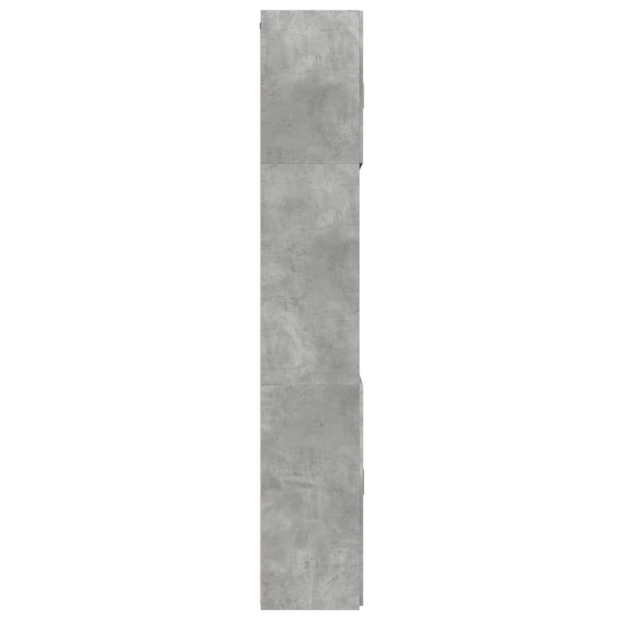 Hoge Kast 80X42,5X249 Cm Bewerkt Hout Betongrijs