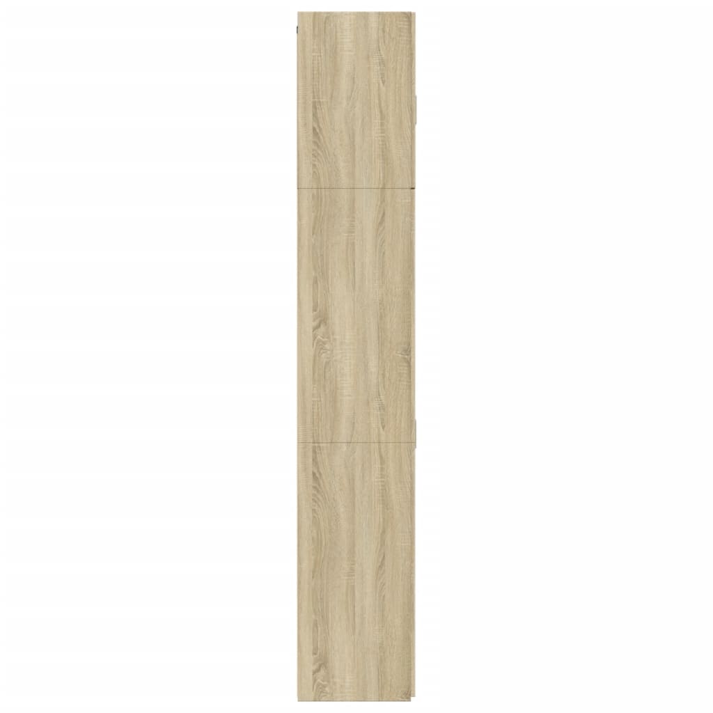 Hoge Kast 80X42,5X249 Cm Bewerkt Hout Kleurig Sonoma eiken