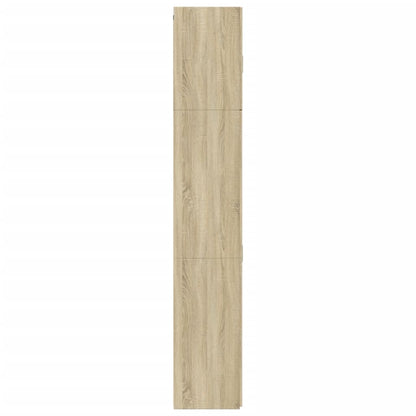 Hoge Kast 80X42,5X249 Cm Bewerkt Hout Kleurig Sonoma eiken