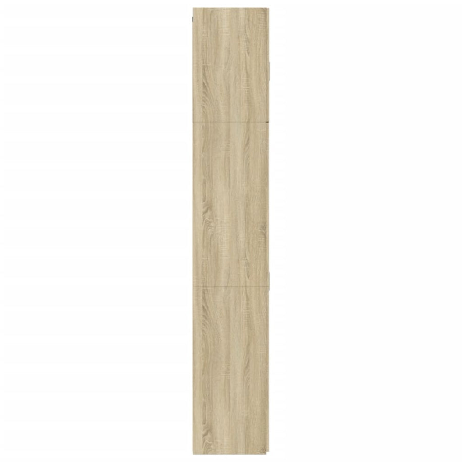 Hoge Kast 80X42,5X249 Cm Bewerkt Hout Kleurig Sonoma eiken