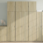 Tall Cabinet 80X42.5X249 Cm Engineered Wood Sonoma Oak Colored