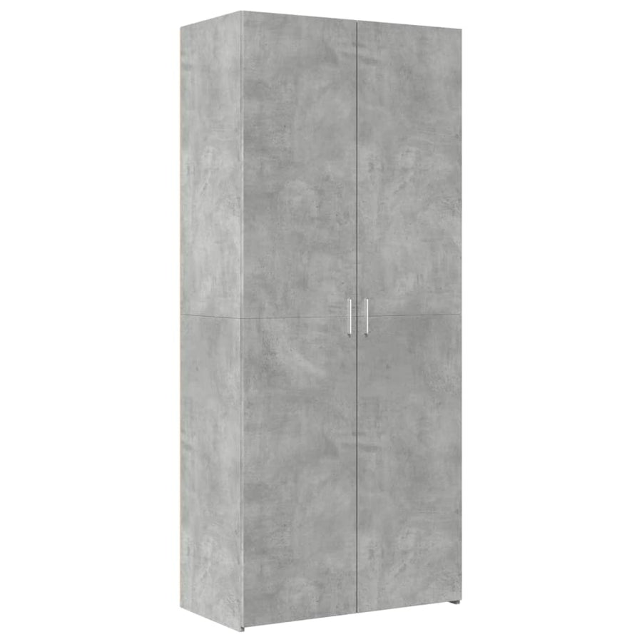 Hoge Kast 80X42,5X249 Cm Bewerkt Hout Betongrijs