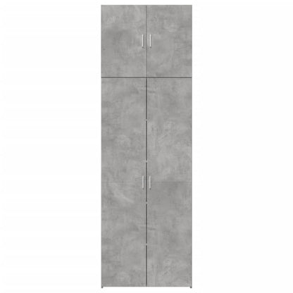Hoge Kast 80X42,5X249 Cm Bewerkt Hout Betongrijs