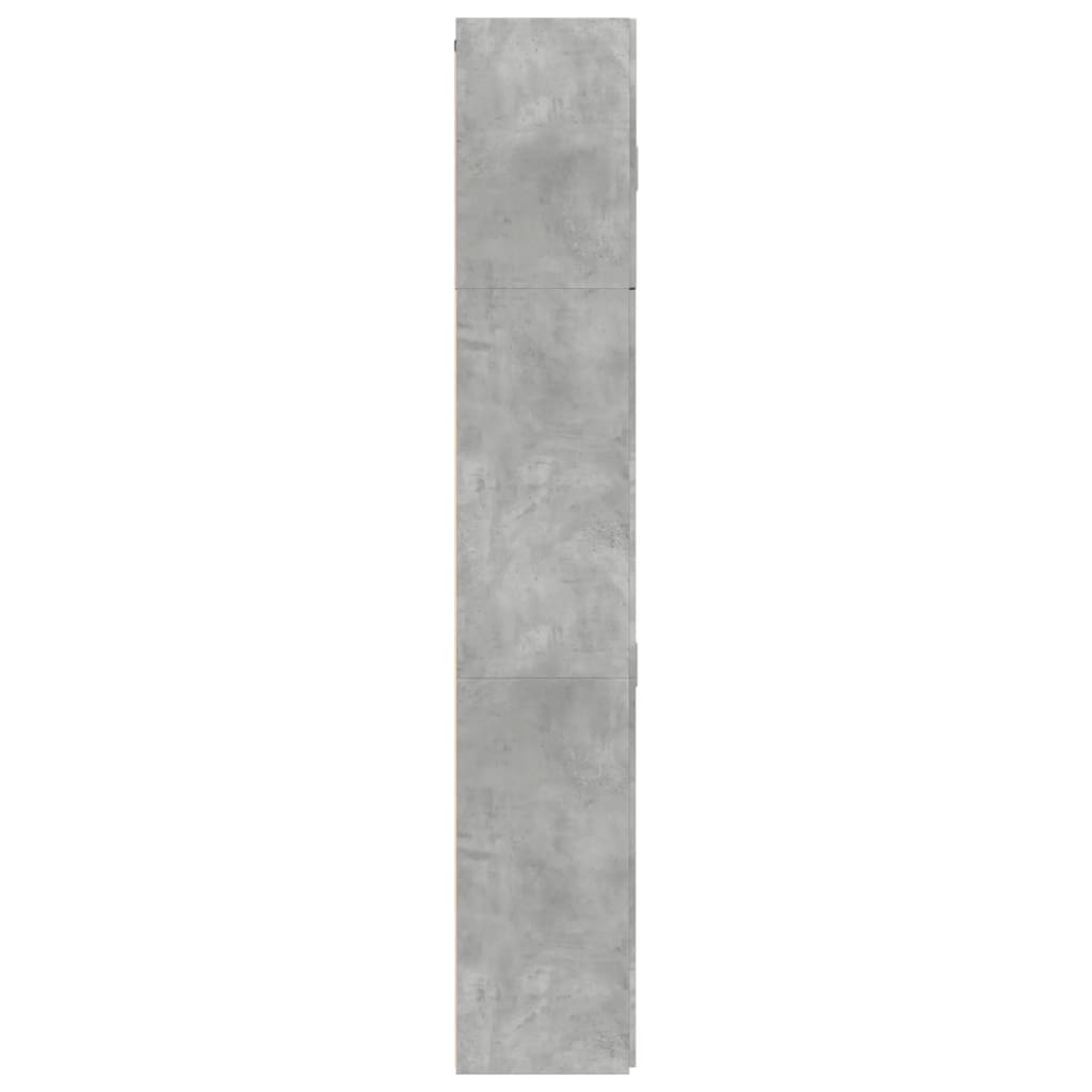 Hoge Kast 80X42,5X249 Cm Bewerkt Hout Betongrijs