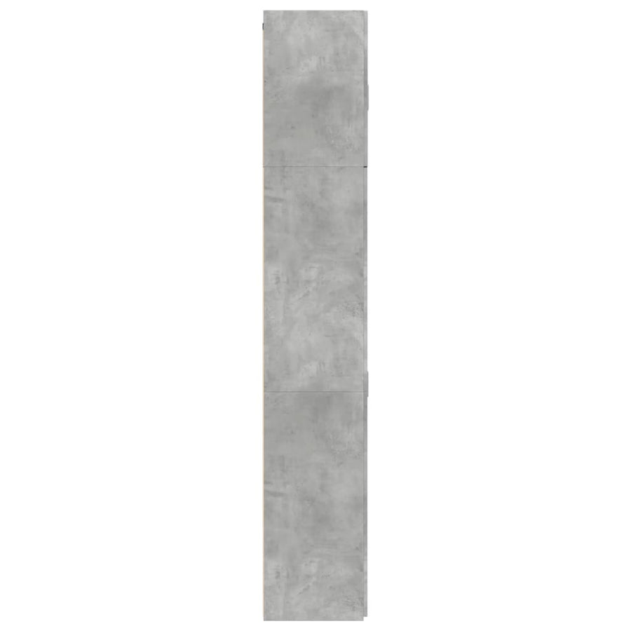 Hoge Kast 80X42,5X249 Cm Bewerkt Hout Betongrijs